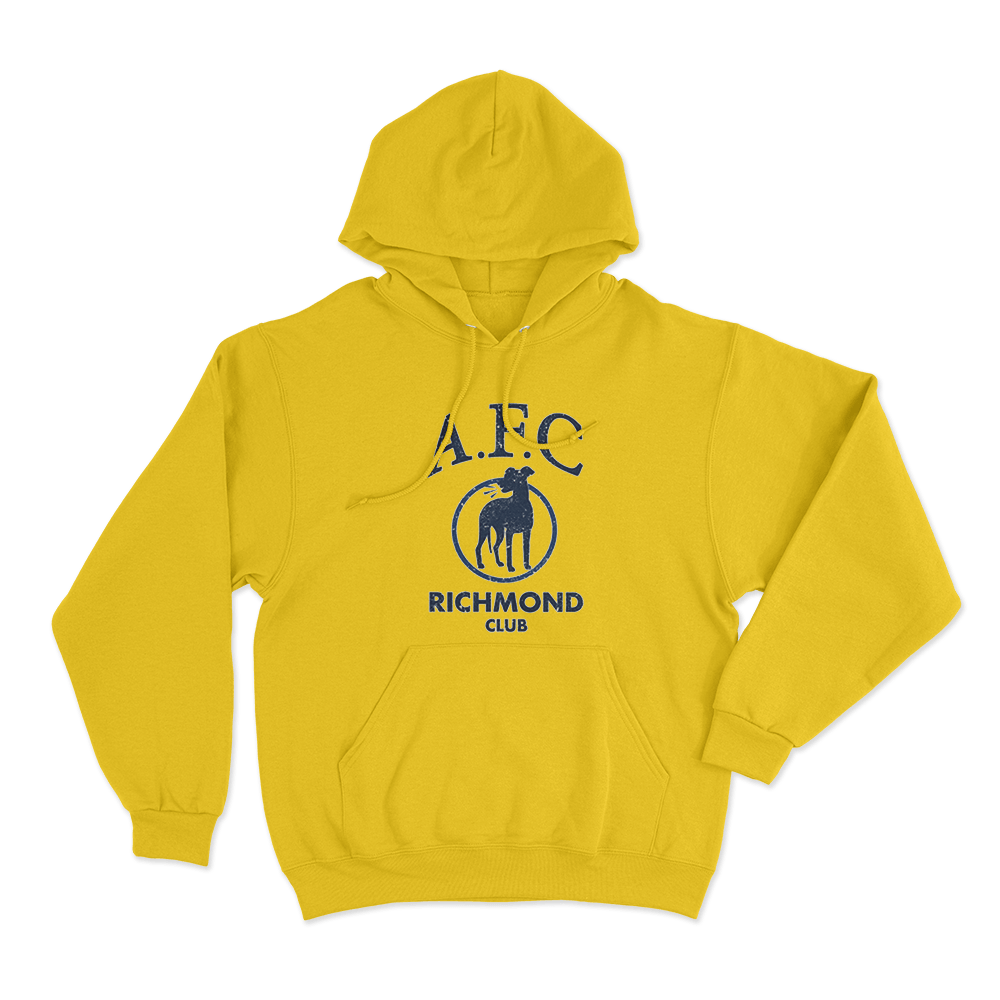 A.F.C Richmond Club Unisex Hoodie Yellow A.F.C Richmond Club Unisex Hoodie Yellow