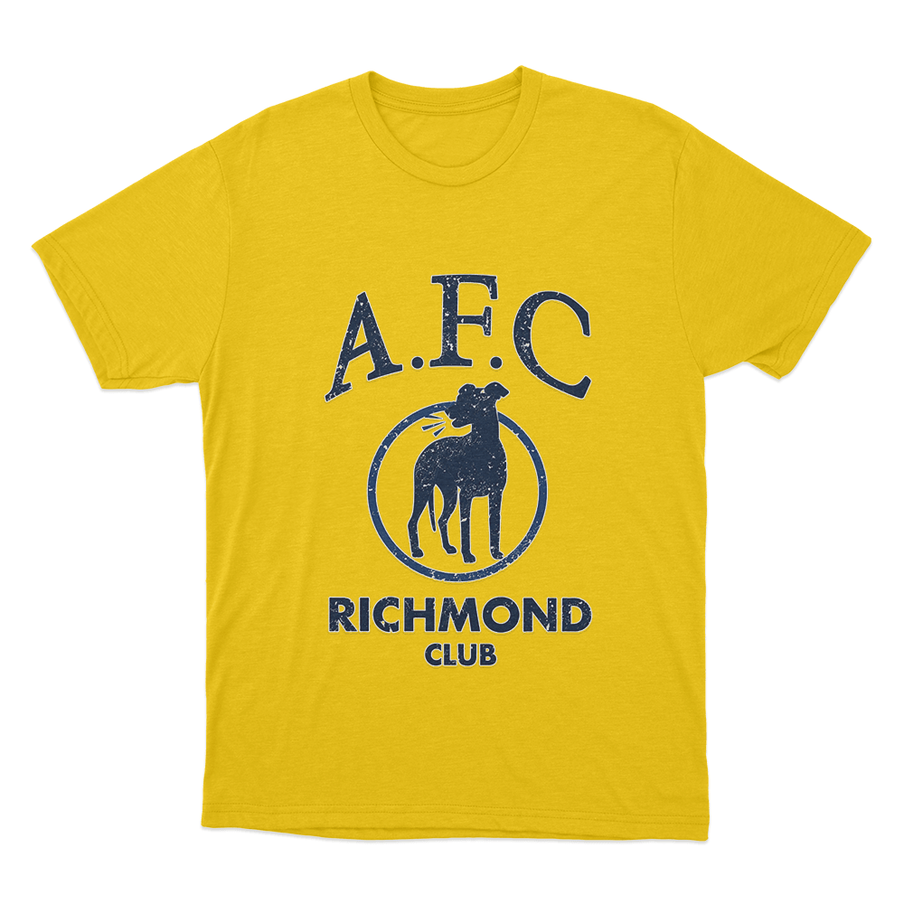 A.F.C Richmond Club Unisex T Shirt Yellow A.F.C Richmond Club Unisex T Shirt Yellow