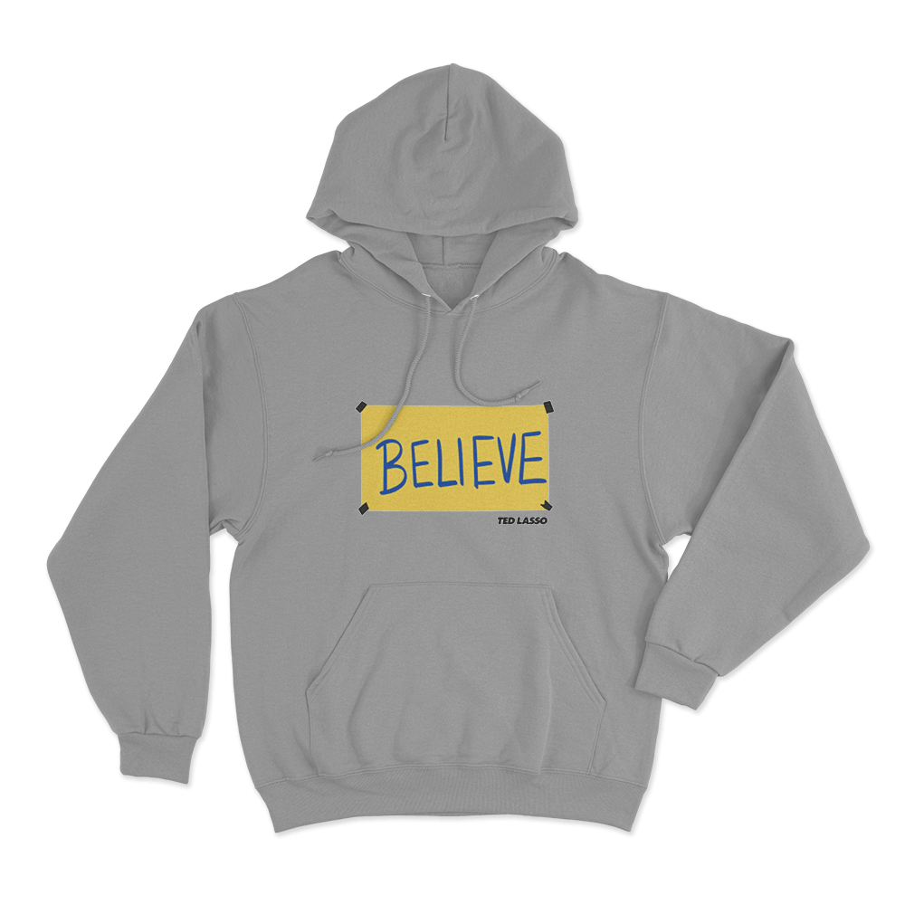 Believe Unisex Hoodie Grey Believe Unisex Hoodie Grey