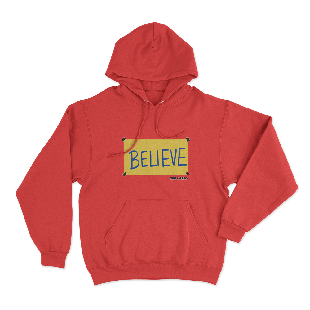Believe Unisex Hoodie Red Believe Unisex Hoodie Red