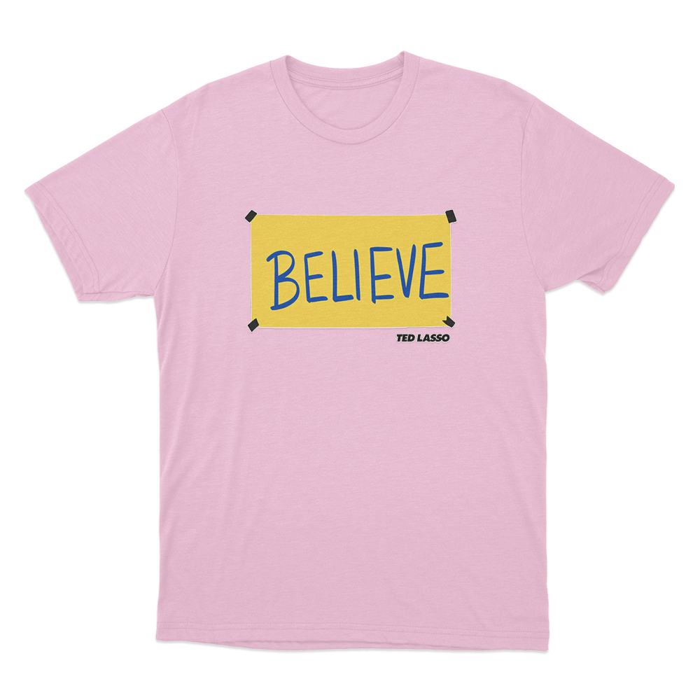 Believe Unisex T Shirt Pink Believe Unisex T Shirt Pink