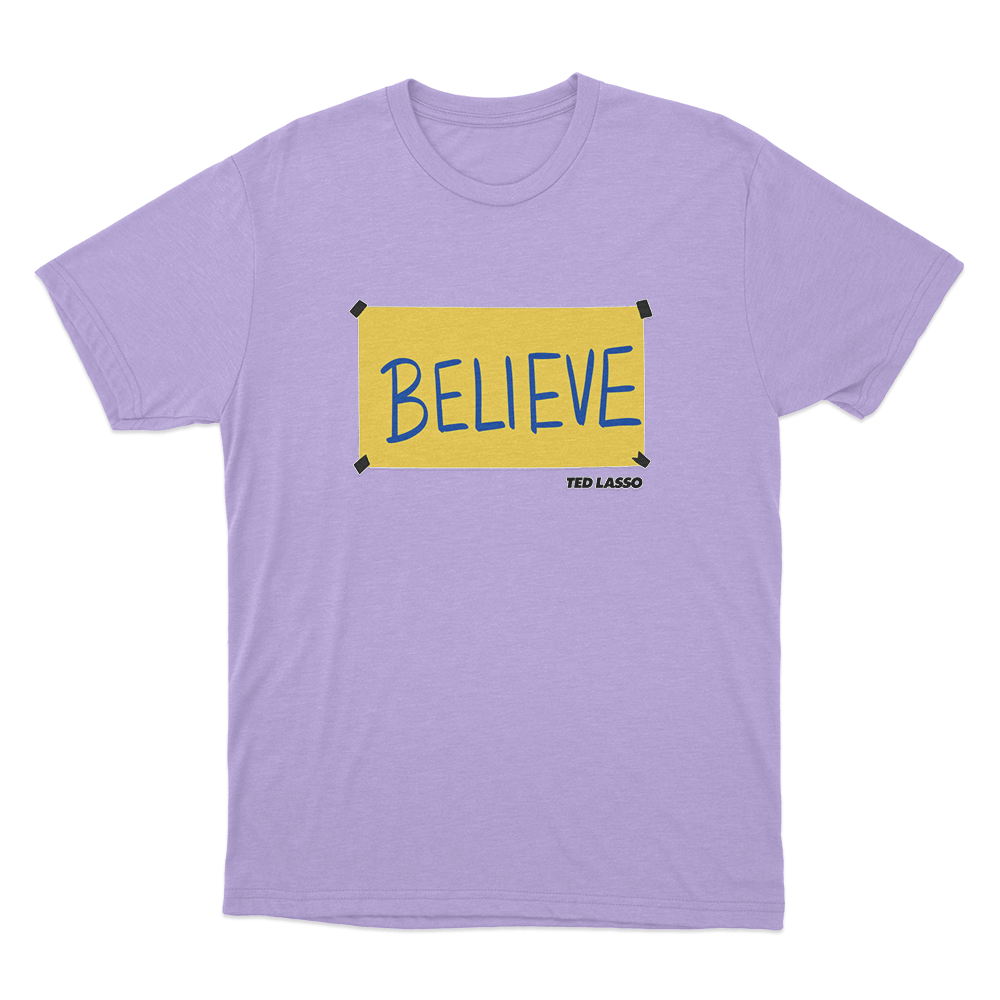 Believe Unisex T Shirt Purple Believe Unisex T Shirt Purple