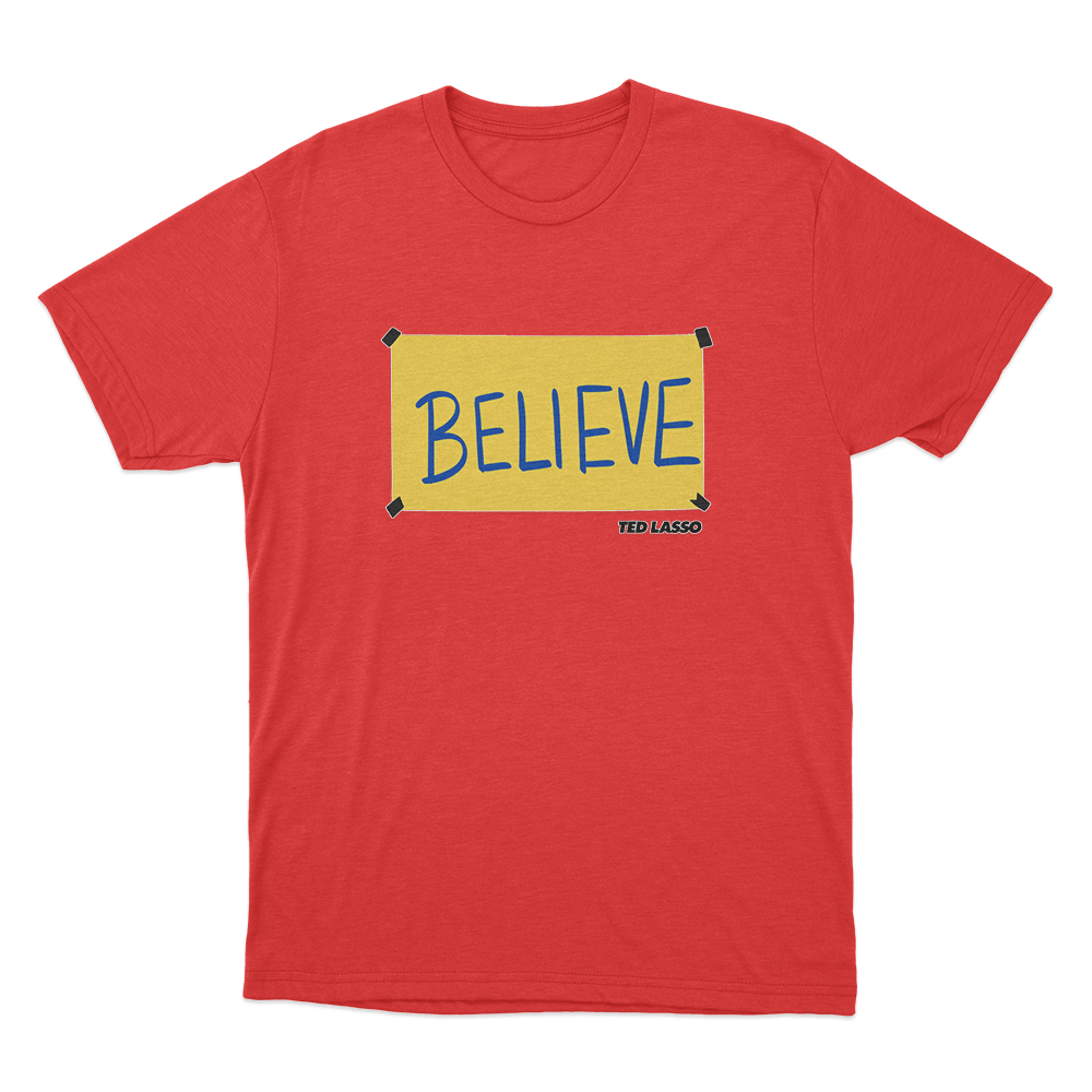 Believe Unisex T Shirt Red Believe Unisex T Shirt Red