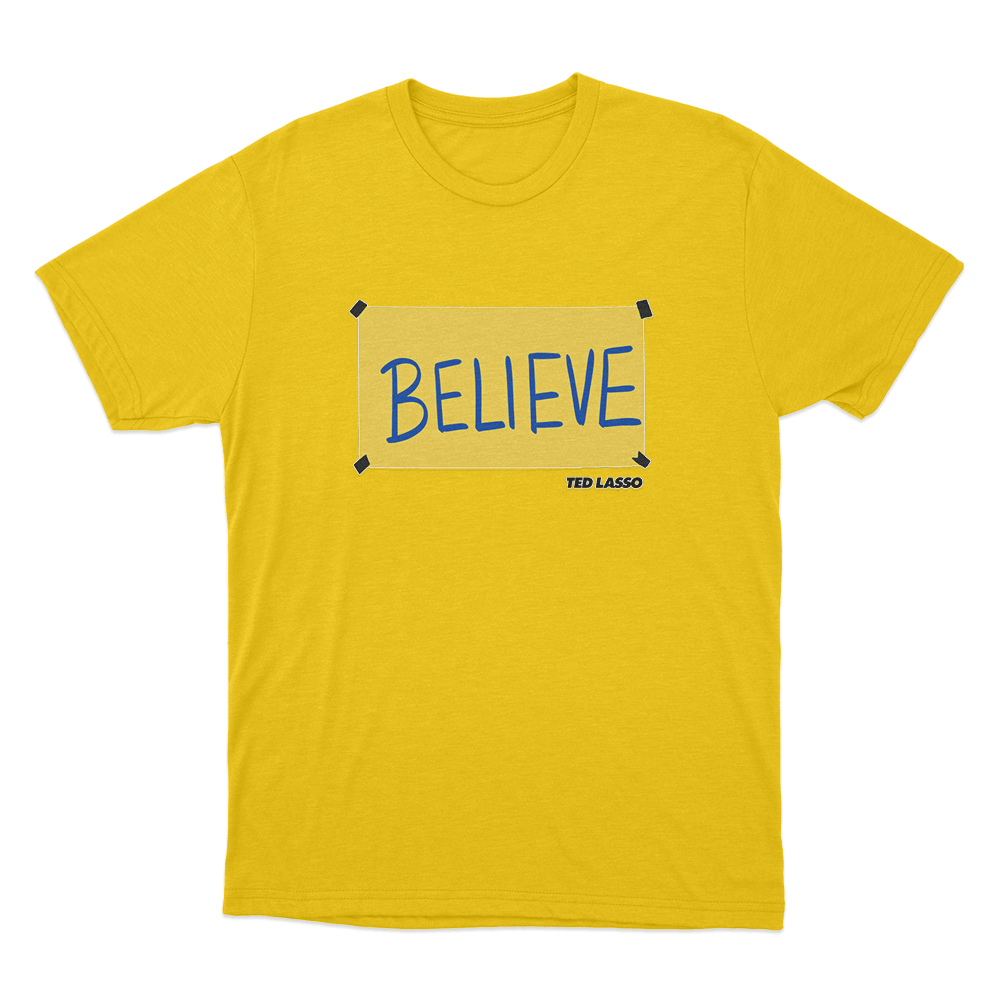 Believe Unisex T Shirt Yellow Believe Unisex T Shirt Yellow