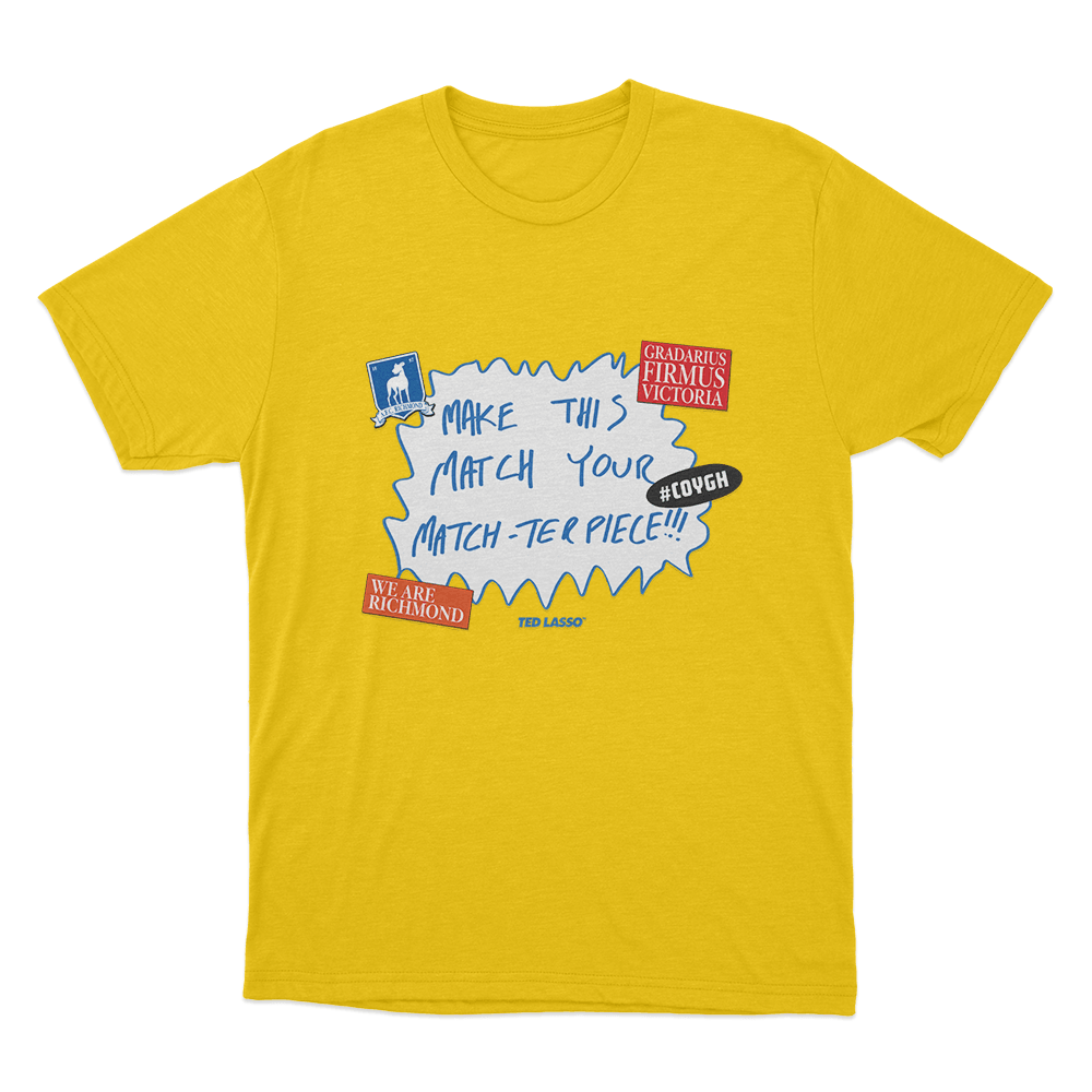 Make This Match Your Match-Terpiece Unisex T Shirt Yellow Make This Match Your Match Terpiece Unisex T Shirt Yellow