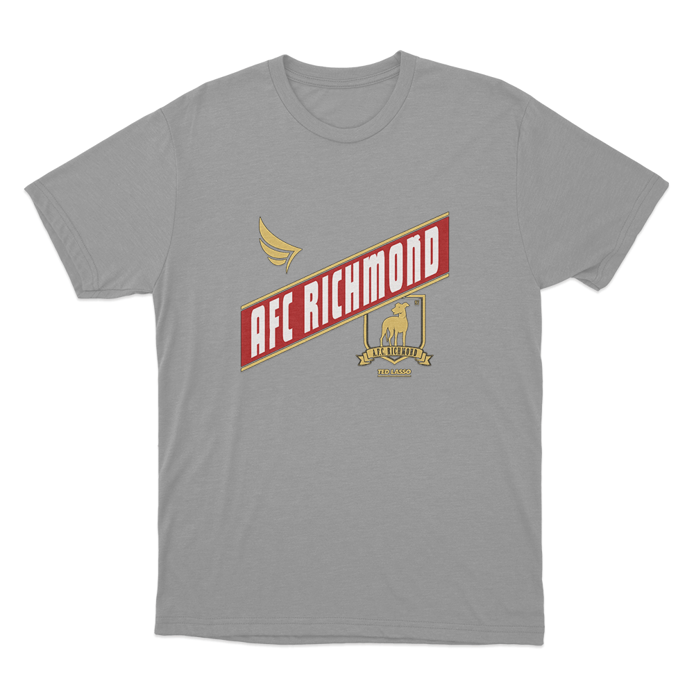 Ted Lasso AFC Richmond Logo Unisex T Shirt Grey Ted Lasso AFC Richmond Logo Unisex T Shirt Grey