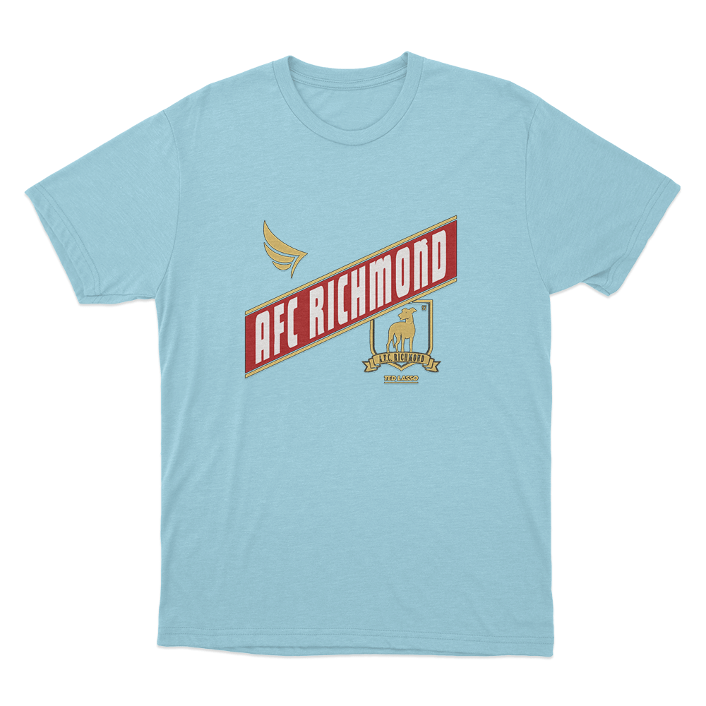 Ted Lasso AFC Richmond Logo Unisex T Shirt Sky Blue Ted Lasso AFC Richmond Logo Unisex T Shirt Sky Blue