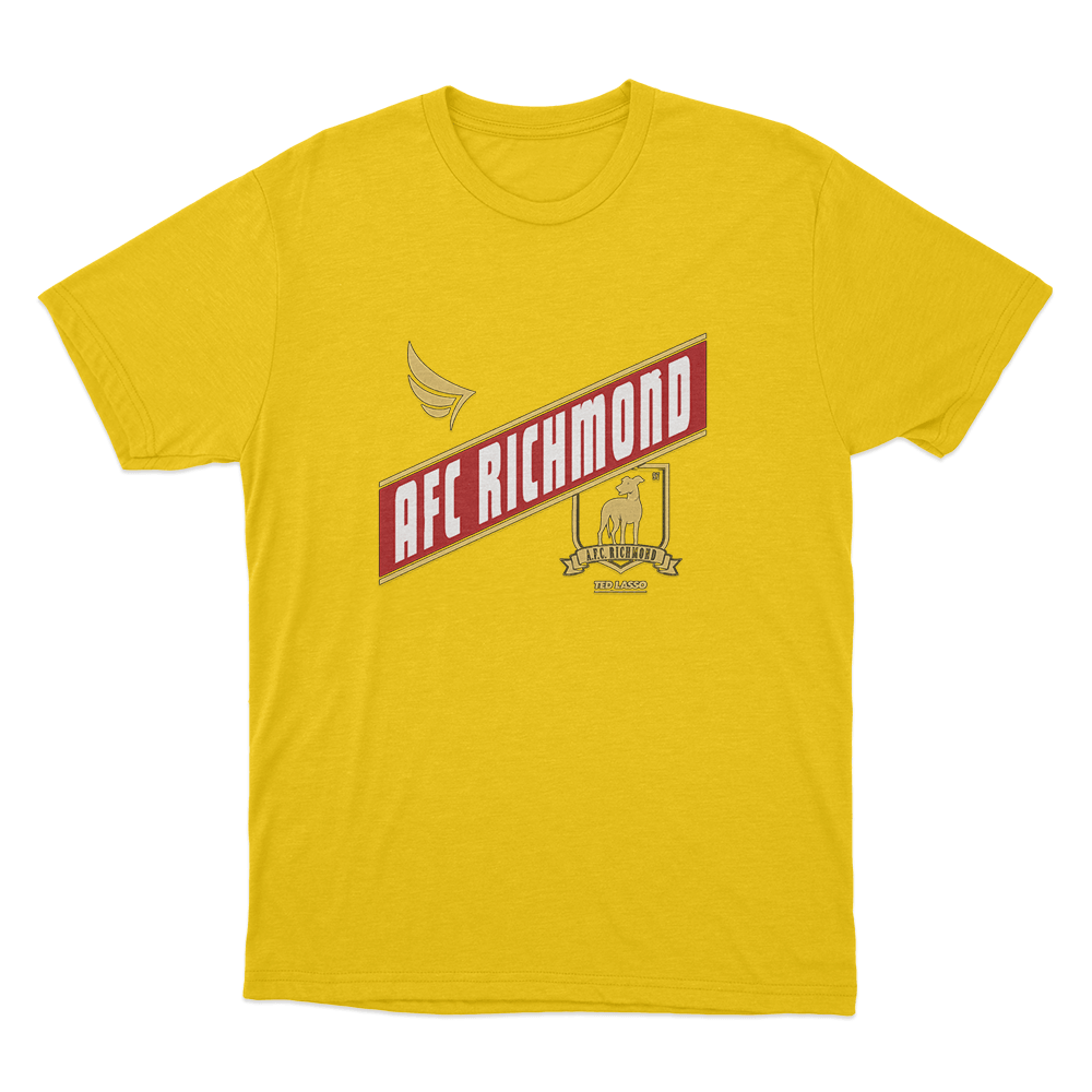 Ted Lasso AFC Richmond Logo Unisex T Shirt Yellow Ted Lasso AFC Richmond Logo Unisex T Shirt Yellow